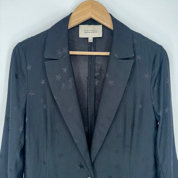 EQUIPMENT x Tabitha Simmons Hampton Blazer Star Print Single Breasted Jacket